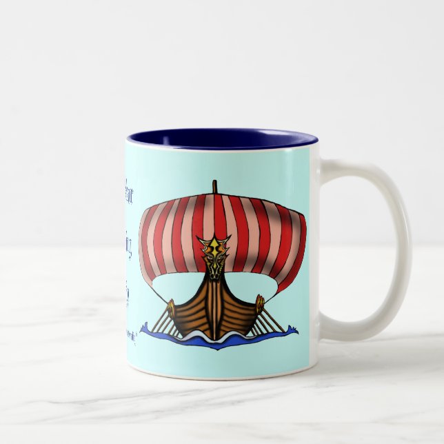 Viking ship mug design (Right)
