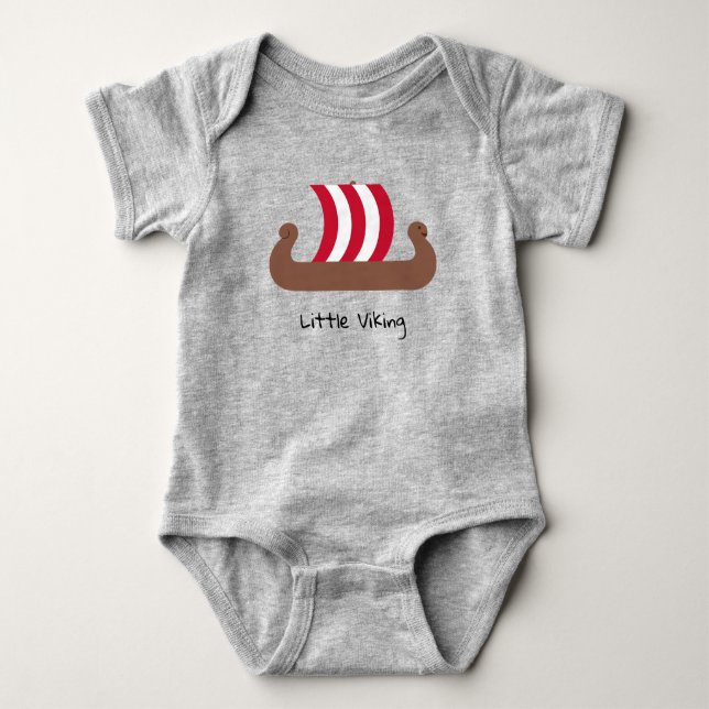 Viking Ship - Nordic Infant - Baby  Baby Bodysuit (Front)