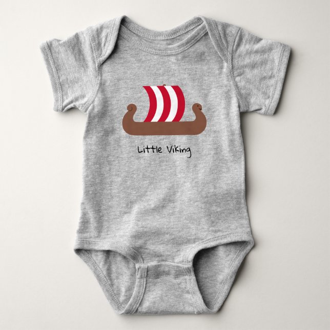 Viking Ship - Nordic Infant - Baby  Bodysuit (Front)
