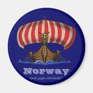 Viking ship Norway cool magnet