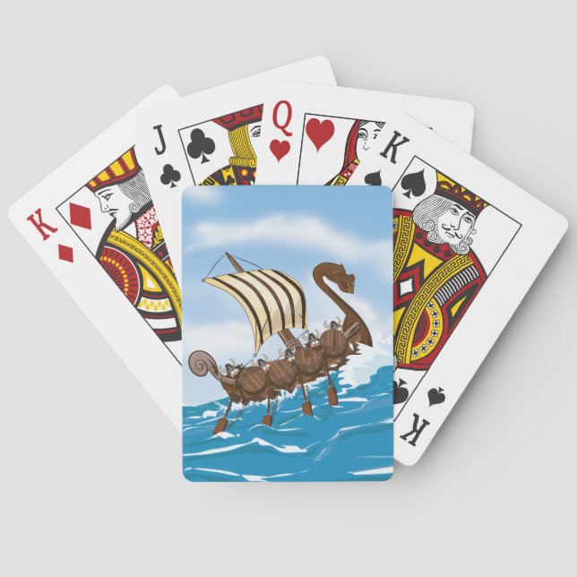 Viking Ship Poker Cards (Back)