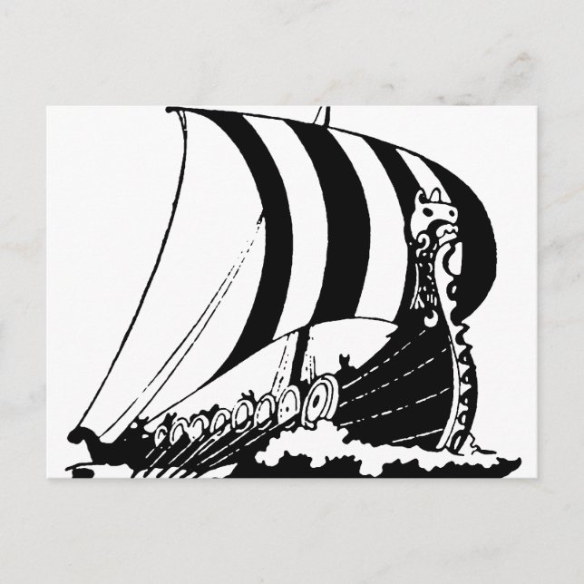 Viking Ship Postcard (Front)