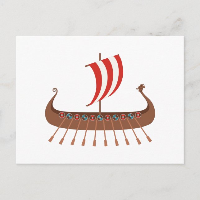 Viking Ship Postcard (Front)
