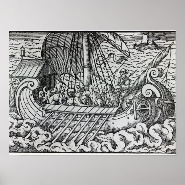 Viking Ship Poster (Front)