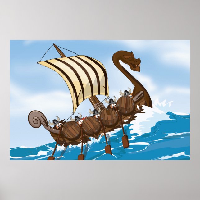 Viking Ship Poster (Front)