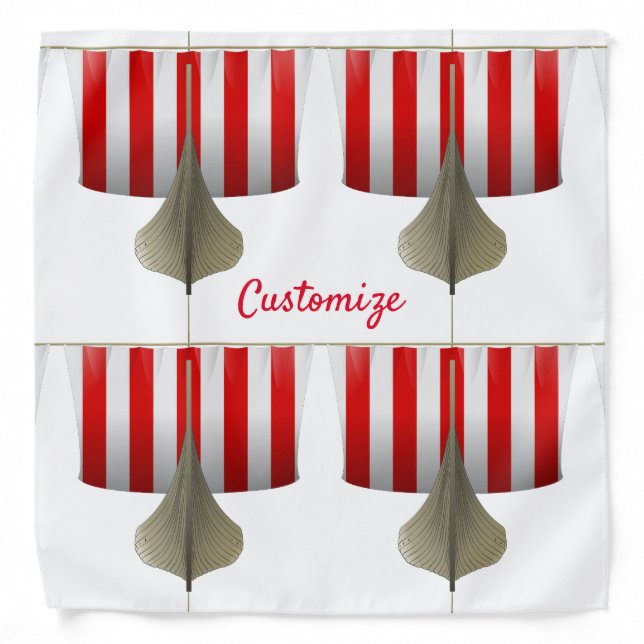 Viking Ship Sailing Thunder_Cove Bandana (Front)