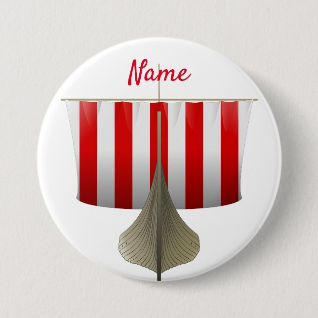 Viking Ship Sailing Thunder_Cove Button (Front)