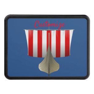 Viking Ship Sailing Thunder_Cove Hitch Cover