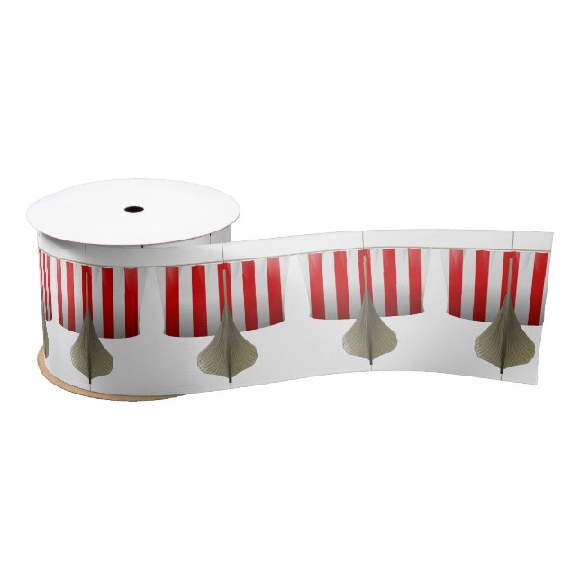 Viking Ship Sailing Thunder_Cove Satin Ribbon (Spool)