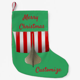Viking Ship Sailing Thunder_Cove  Small Christmas Stocking