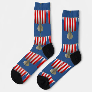 Viking Ship Sailing Thunder_Cove Socks