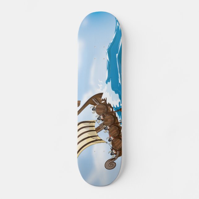 Viking Ship Skateboard Deck (Front)