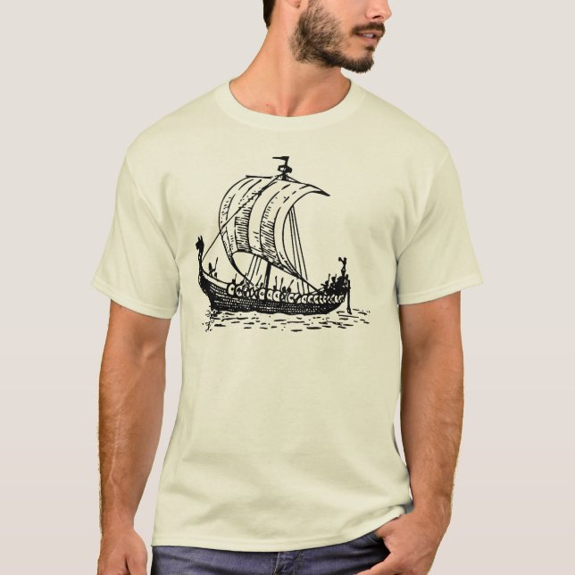 Viking Ship T-Shirt (Front)