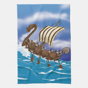 Viking Ship Towel
