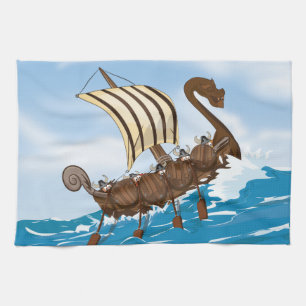 Viking Ship Towel