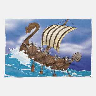 Viking Ship Towel