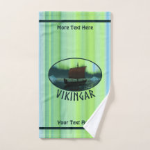 Viking Ship Under Northern Lights