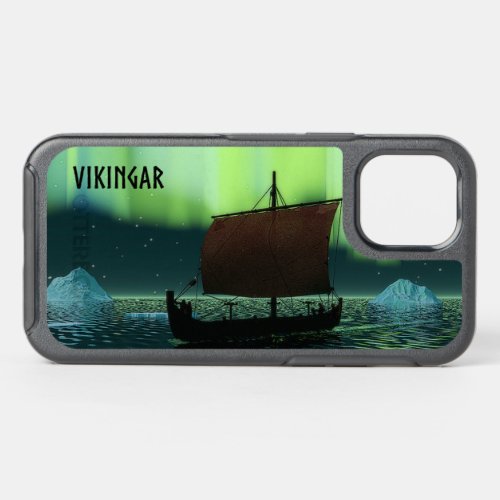 Viking Ship Under Northern Lights OtterBox Symmetry iPhone 12 Case