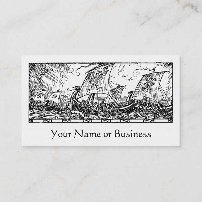 Viking Ships Business Card (Front)