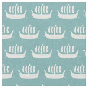 Viking ships fabric