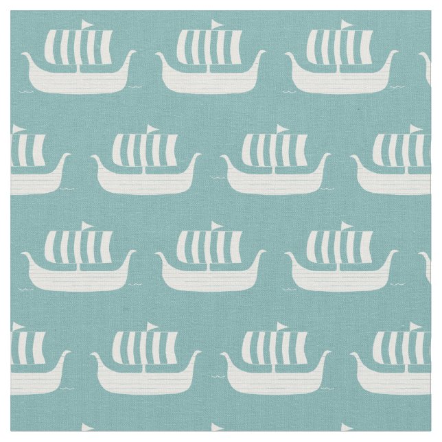 Viking ships fabric (Close Up)