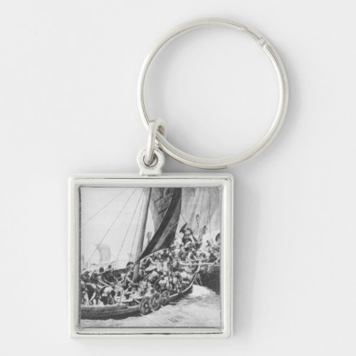 Viking Ships Keychain