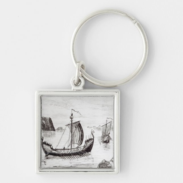 Viking Ships Keychain (Front)