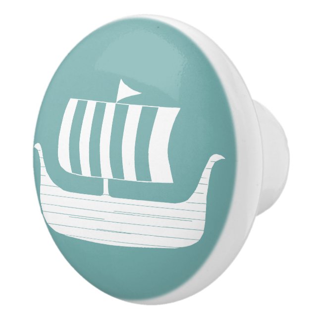 Viking ships knob/drawer pull (Right)