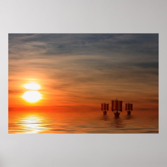 Viking Ships Poster (Front)