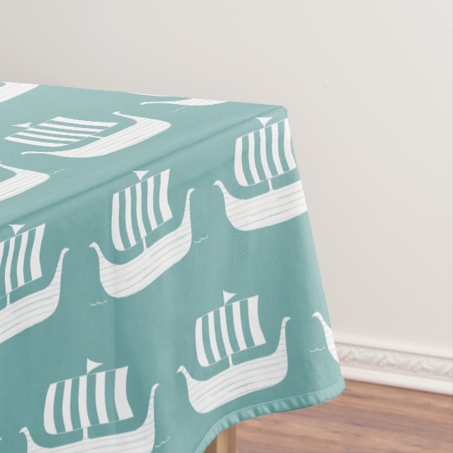 Viking ships tablecloth (In Situ)