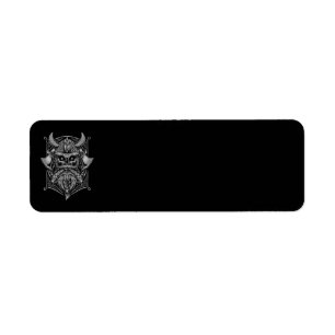 Viking Skull Address Labels