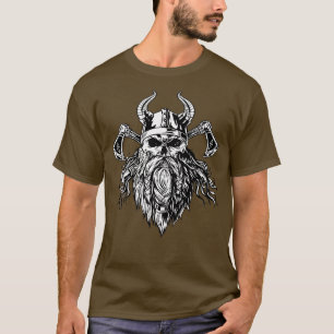 Viking skull ax warrior T-Shirt