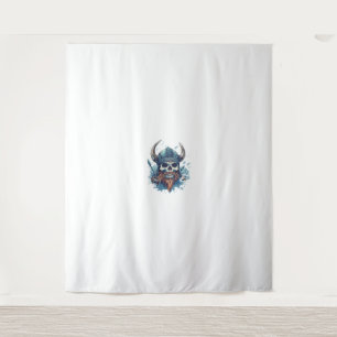 Viking Skull Berserker Tapestry