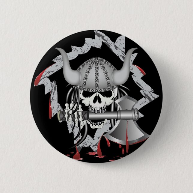 Viking Skull Button (Front)