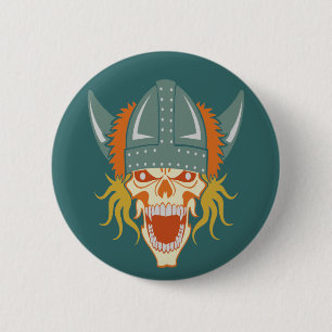 VIKING skull custom color button