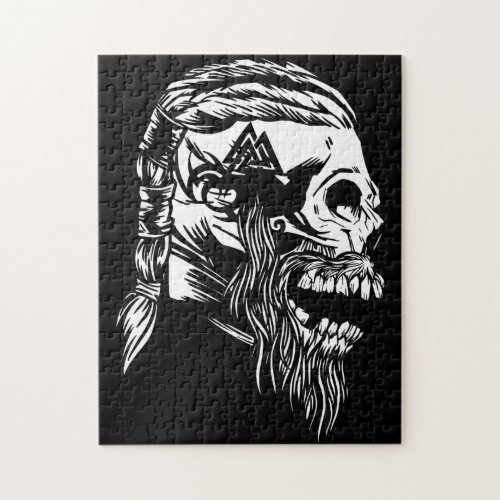 Viking Skull Jigsaw Puzzle