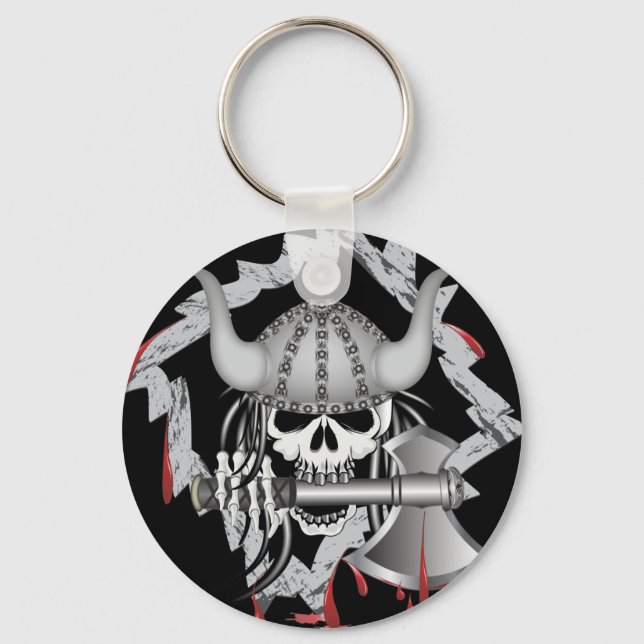 Viking Skull Keychain (Front)