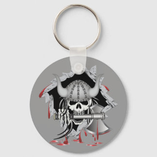 Viking Skull Keychain