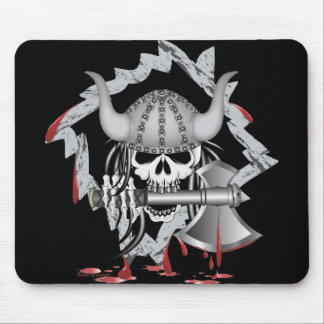 Viking Skull Mouse Pad