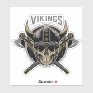 Viking Skull Warrior Sticker