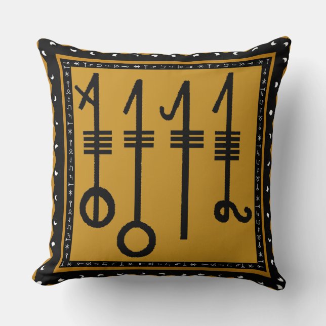 Viking Sleepthorns Throw Pillow (Front)