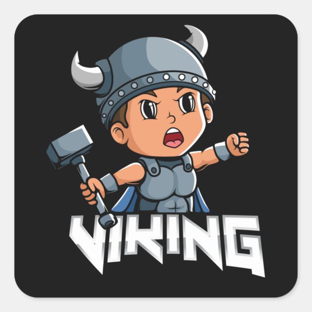 Viking Square Sticker (Front)