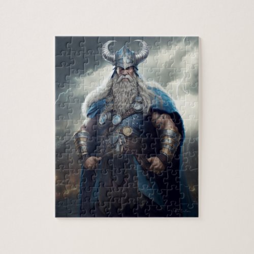 Viking Standing Triumphant Puzzle
