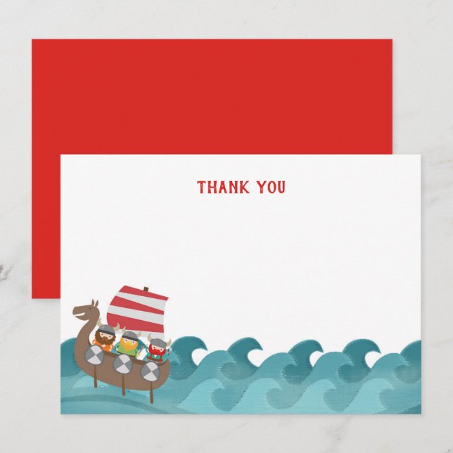 Viking Stationery Thank You Note Cards (Front/Back)