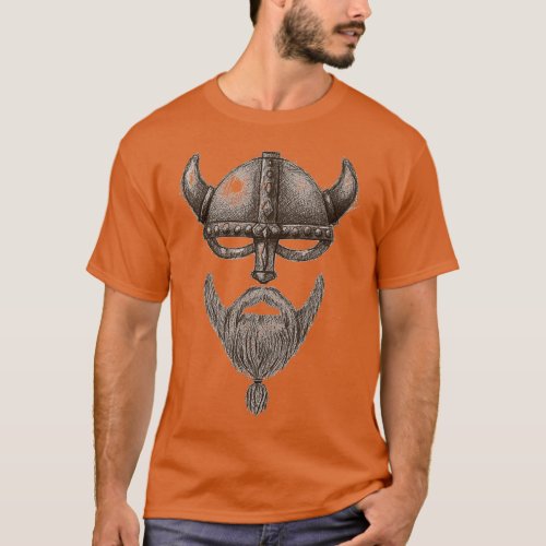 Viking Style bearded warrior T_Shirt