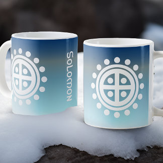 Viking Sun Wheel - Norse Nordic - Personalized Giant Coffee Mug