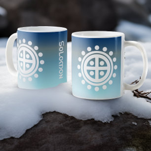 Viking Sun Wheel Symbol - Personalized Giant Coffee Mug