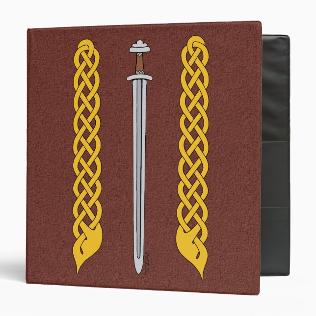 Viking Sword and Plaitwork Binder (Front/Inside)