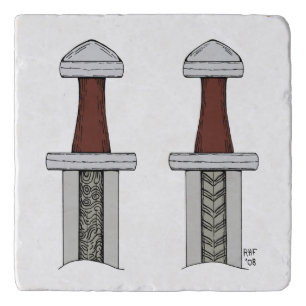 Viking Sword Pattern Welding Trivet
