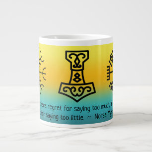 Viking Symbols Giant Coffee Mug